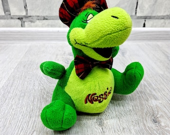 Vintage Loch Ness Monster Plush Toy (8" Height) – Collectible Children's Stuffed Animal