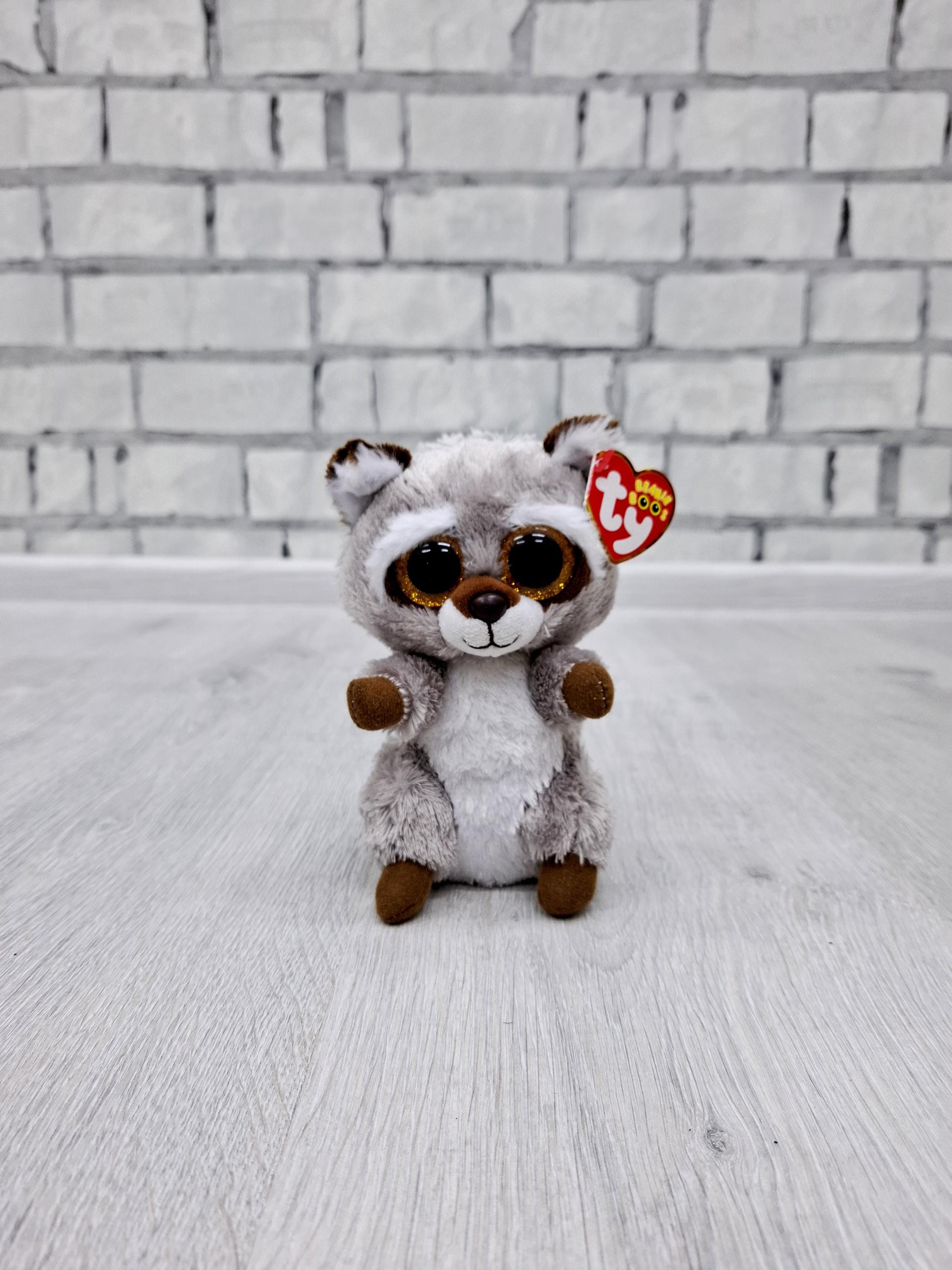 Ty Beanie Boos Oakie mapache de peluche juguetes vintage de 6.5 "juguete coleccionable juguete para niños juguete para niños juguete de peluche juguet