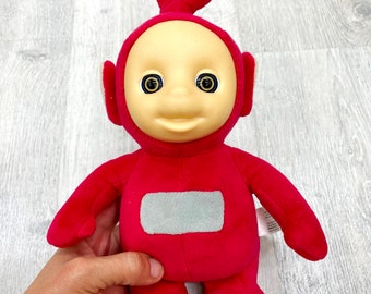 red talking Teletubby Plush toys Vintage Po plush toys 10" collectible toy Children's Toy Stuffed Toy kids Toy doll