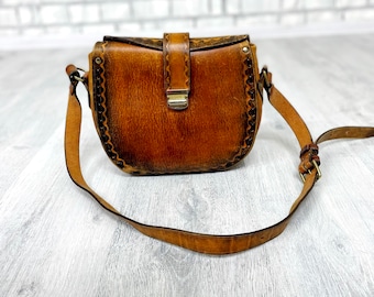 brown leather bag saddle bag shoulder bag womens bag crossbody handbag crossbody bag  Everyday bag Boho Bag womens Handbag