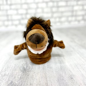 Stuffed lion Plush toys Vintage leo toys 9.5&quot; collectible toy plush Children&#39;s Toy lion Hand puppet  kids Toy  animals toys