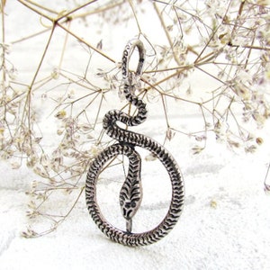 Silver snake Jewelry celtic snake Silver snake pendant 925 Sterling Silver Jewelry Sterling Silver pendant Animal Jewelry Animal pendant