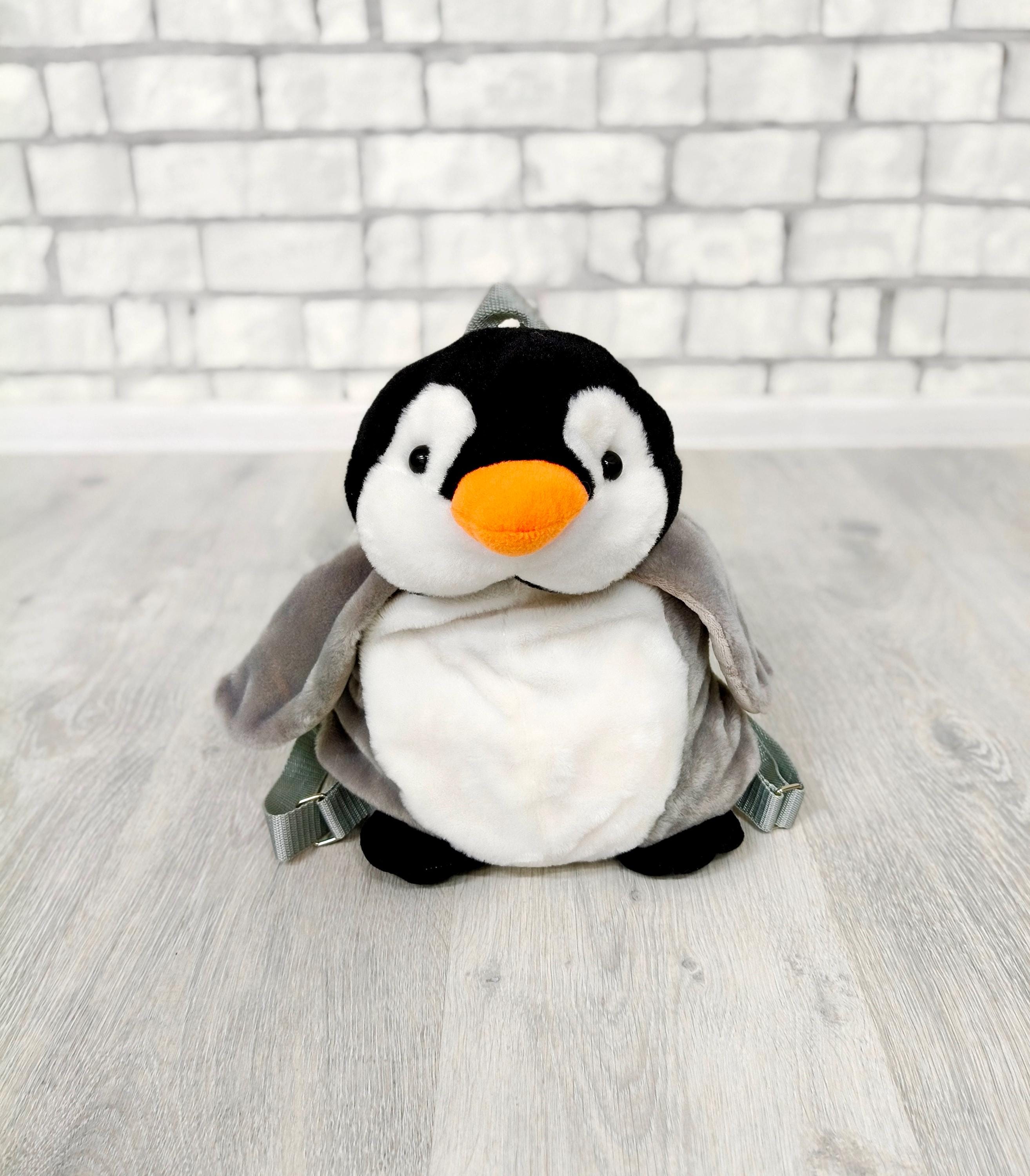 Plush Penguin Backpack Cute Pingu Penguin Backpack • Aesthetic Clothes Shop main image 2