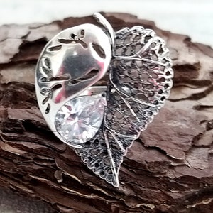 leaf jewelry Vintage leaf Ring Art deco jewelry Art deco ring 925 Sterling Silver Jewelry Silver Ring Victorian Jewelry Victorian Ring 8 image 10