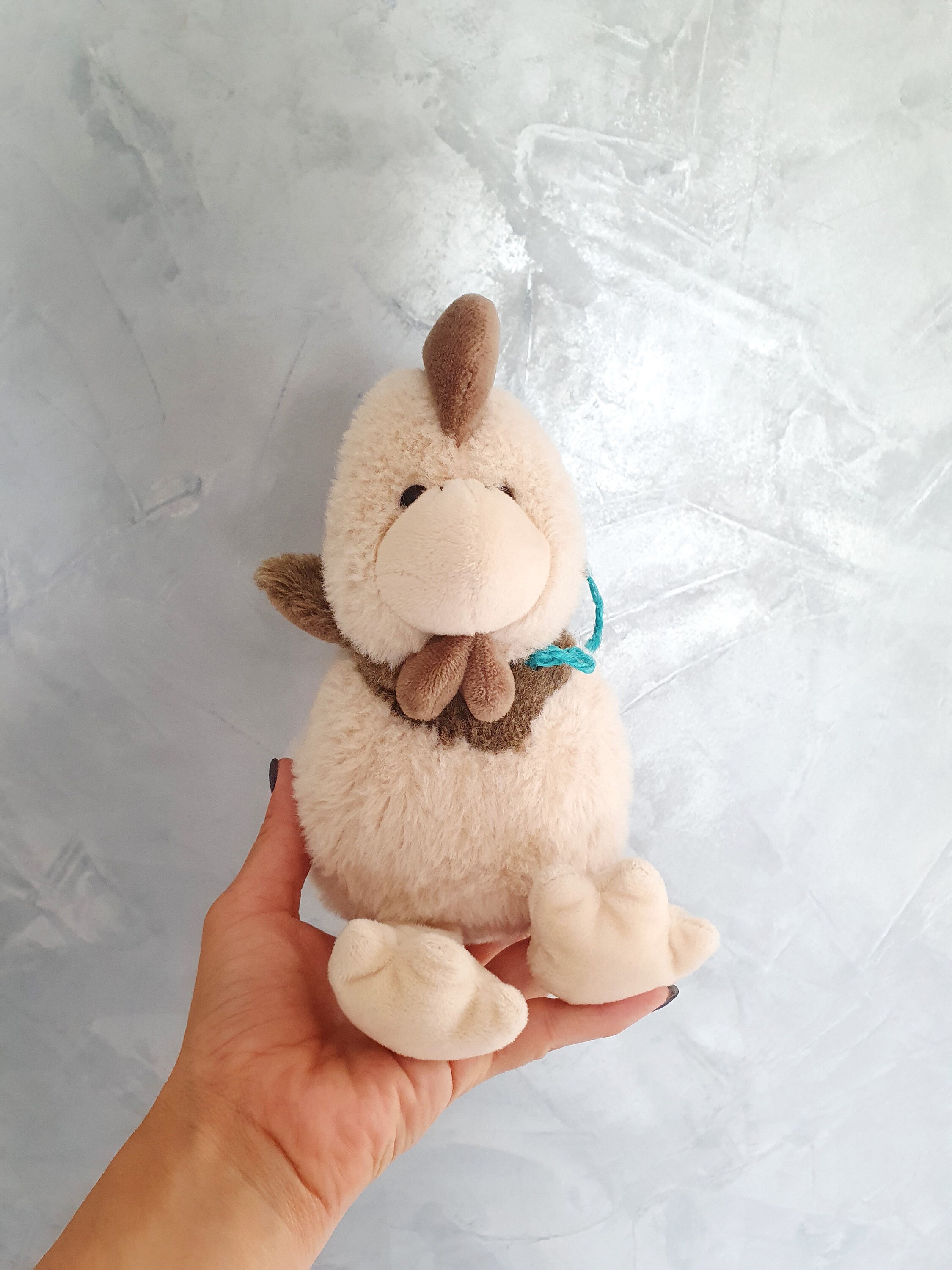 40cm Cute Chicken Plush Doll Fluffy Animal Lifelike Hen...