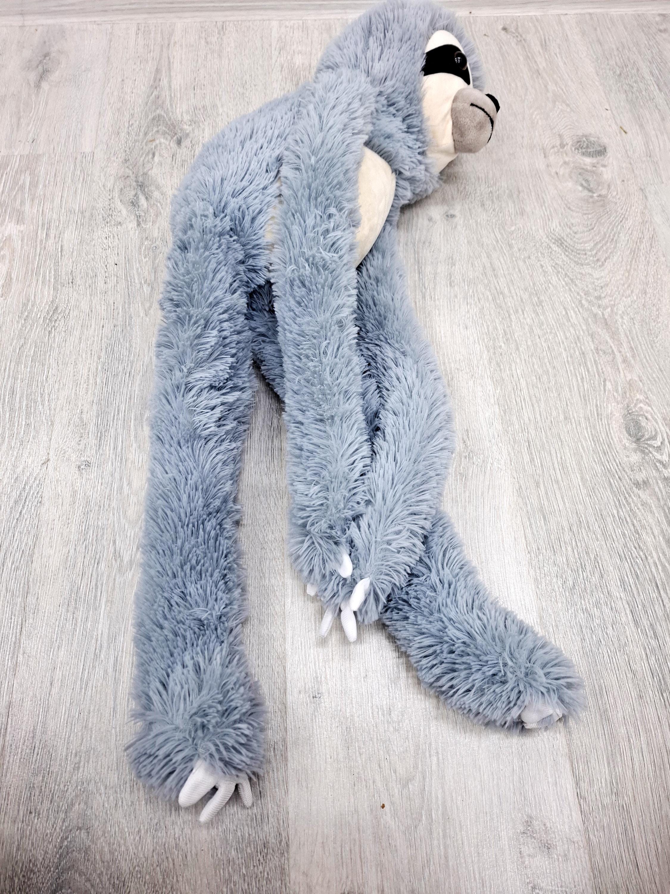 Realistisches Faultier Plüschtier - Handpuppe Mit Beweglichem Kopf 26,7cm