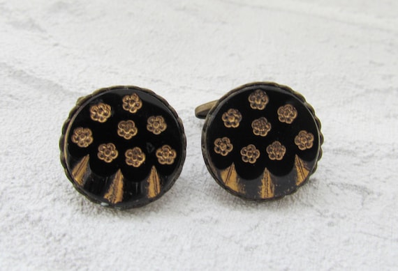Father's Day GIFT brother gift of brother Jewelry|For|mens cufflinks Vintage Cuff Links bronze Jewelry |for|Him cufflinks  bronze  cufflinks