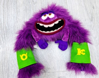 ぬいぐるみアート モンスター 紫色のぬいぐるみ 8インチ ディズニー