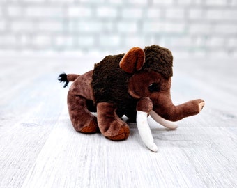 Relleno Mammoth juguetes de peluche Vintage Mammoth juguetes 8.5 "juguete coleccionable animales suaves juguetes de peluche juguete infantil juguete relleno niños juguete