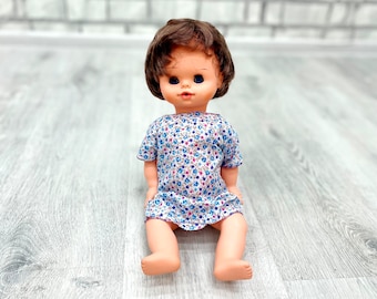 plastic  Germany  doll  Vintage GDR doll 15.5" sister gift collectible toy Collectible doll Children's Toys  Vintage kids Toy