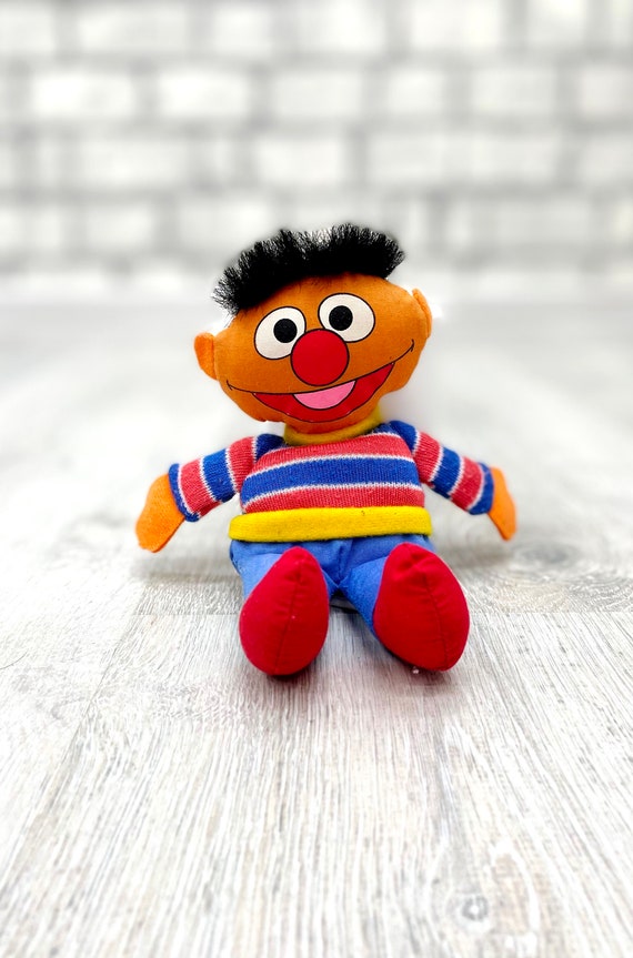 Stuffed Sesame Street Ernie Muppets Plush Toys 7.5 Ernie Muppets Doll Vintage Collectible Toy Childrens Toy Kids Baby Toy Etsy UK