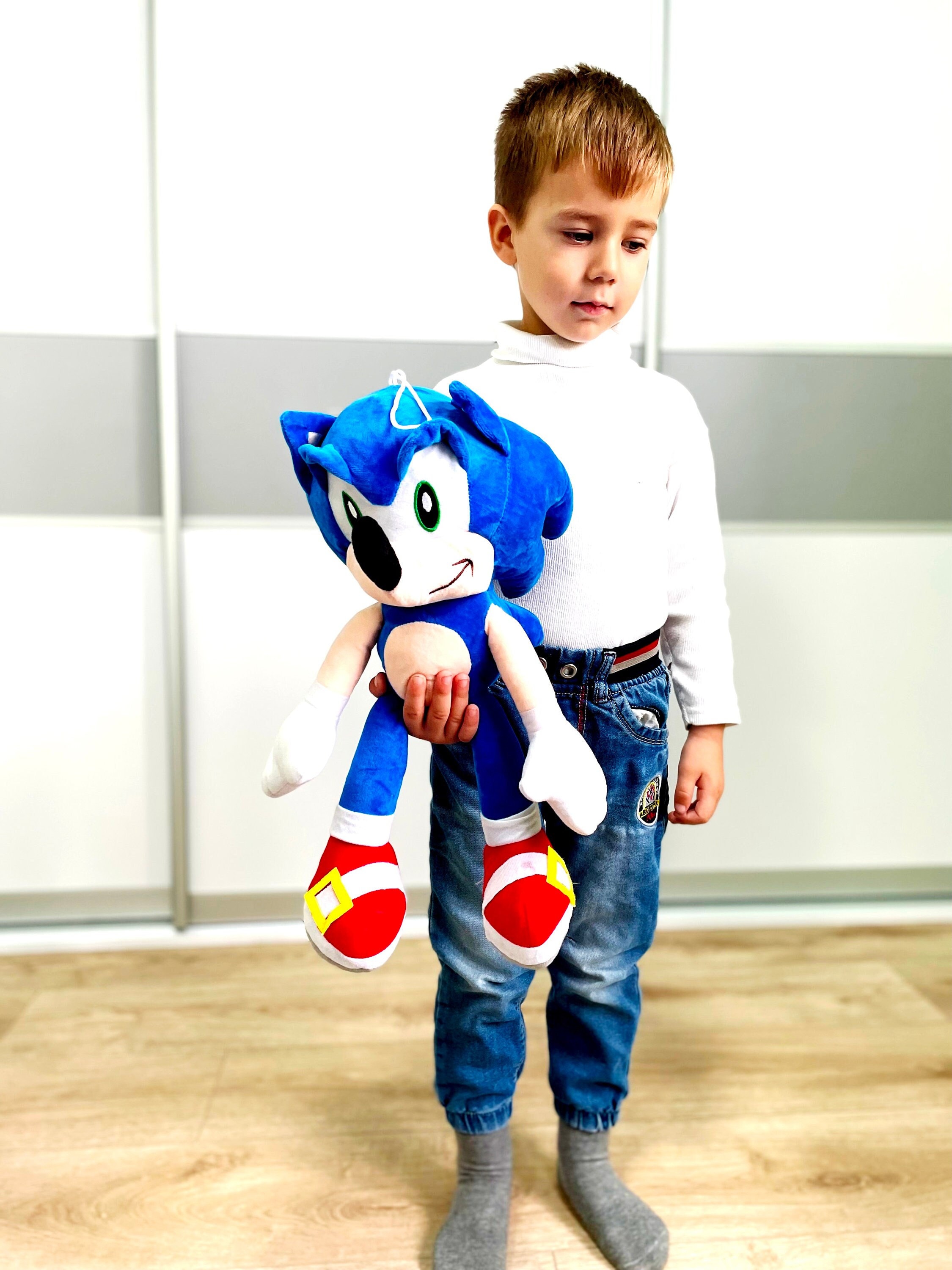 30cm Sonic Cream Le Lapin Peluche Sonic Peluche Poupée Pour Enfants Cadeau  d'Anniversaire