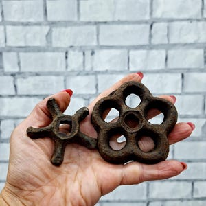 LOTTO DI 2 Manopole per valvole in metallo per rubinetti dell'acqua, forniture artigianali, maniglie per valvole industriali, manopole industriali, maniglie per rubinetti, rubinetti dell'acqua