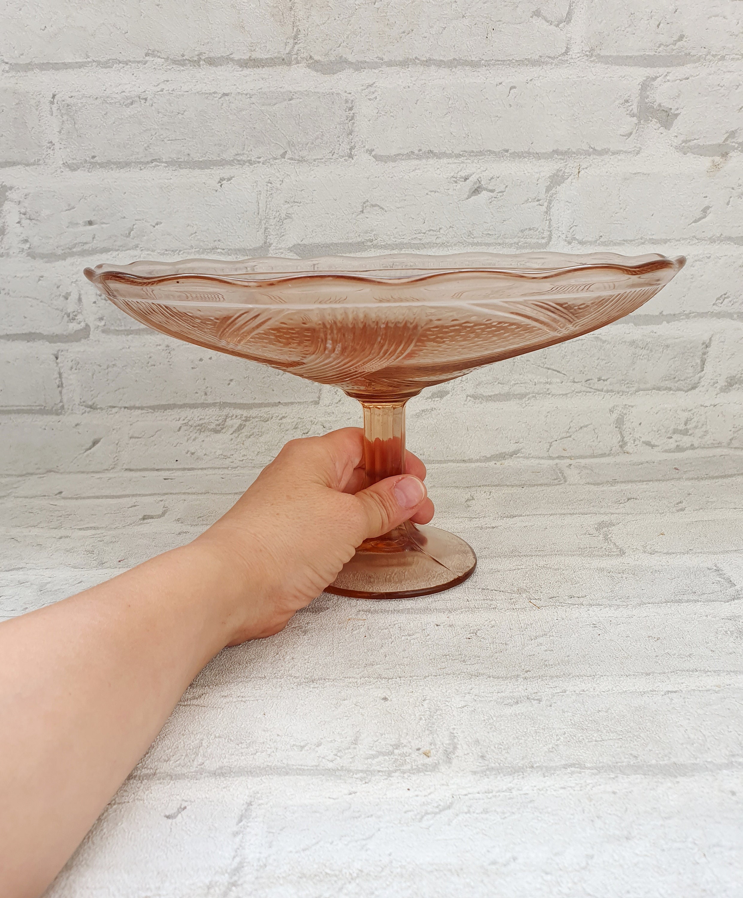 Blush Glassware Blush Pink Glassware Pink Glass Dish Vintage Etsy
