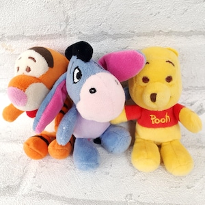 lot Winnie The Pooh Plush toys soft Disney  toys 4&quot; Eeyore Donkey Plush toys Tigger Plush toys