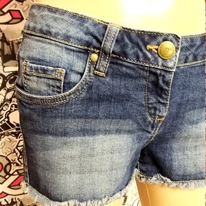 Shorts en denim vêtements pour femmes vintage shorts femme soeur cadeau Jean Shorts M Shorts Summer shorts Booty shorts cutoffs image 3