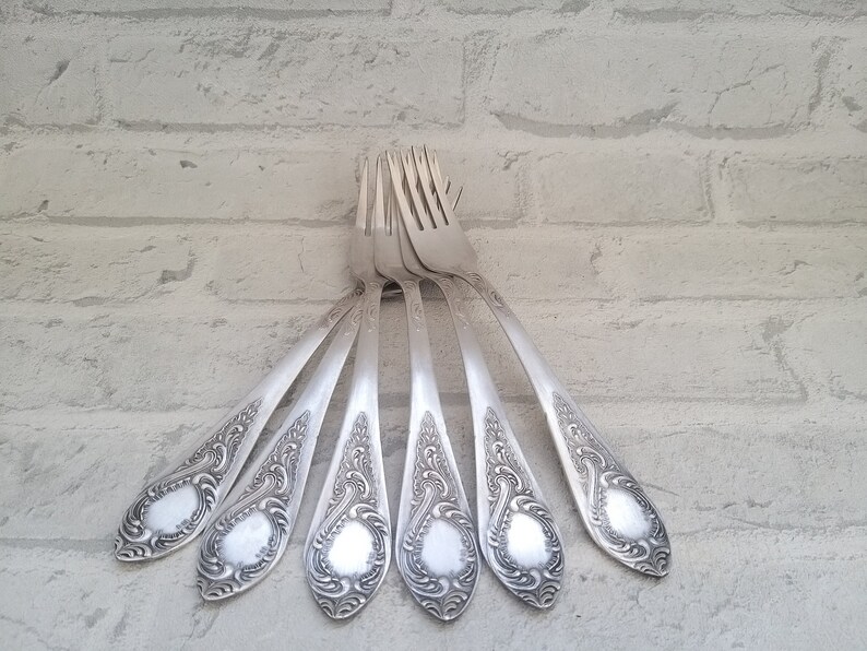 Vintage Serving Forks German silver Forks Melchior Forks Etsy