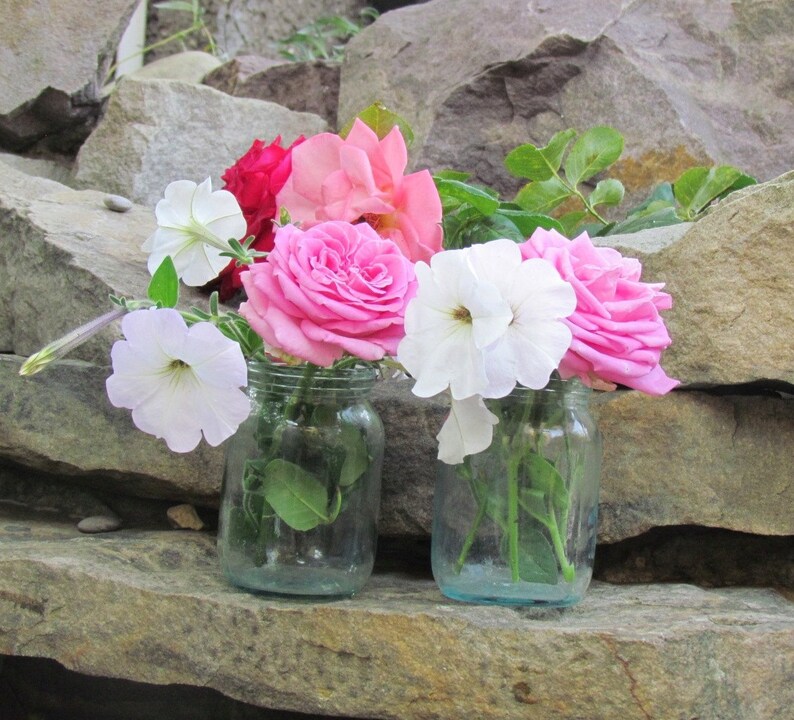 Mariage rustique bouteille mariage rustique décor Antique jar jar mariage victorien Vase vintage en verre bouteille ancien en verre bouteilles vase en verre image 1