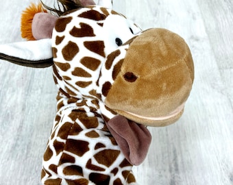 Stuffed Giraffe Plush toys Vintage Giraffe Hand puppet toys 10" collectible toy plush Children's Toy  kids Toy  animals toys