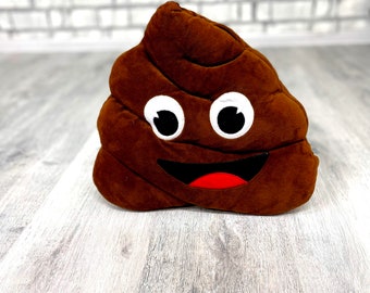 kids pillow Stuffed poop Plush toys   13.4" x 13.8" baby pillow poop pillow vintage home decor emoji pillow brown pillow