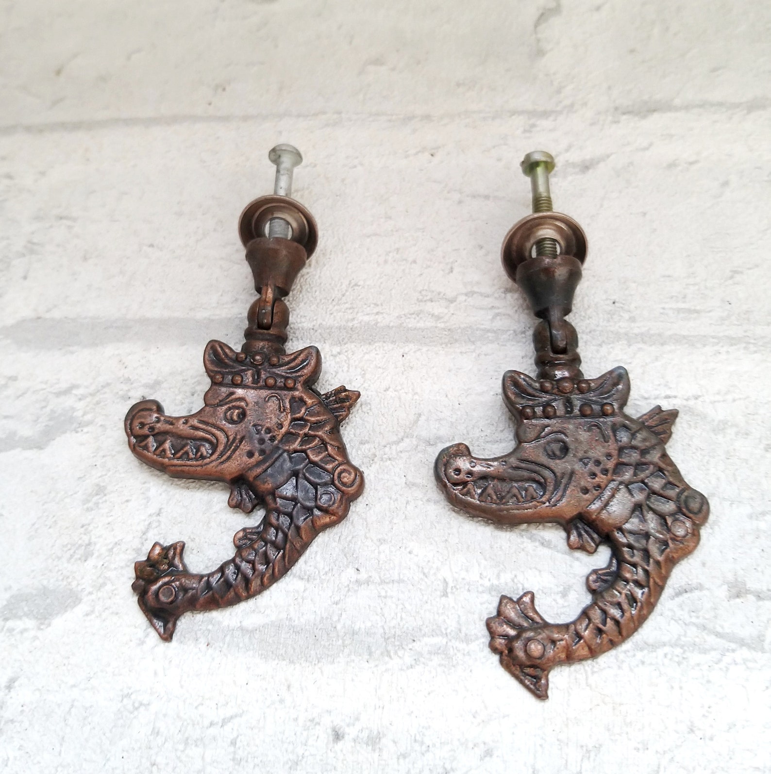 Metal Dragon Knob Drawer Knobs Drawer Pulls Etsy UK