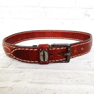 leather belt Vintage mens leather belt M Genuine leather accessories levis belt leather boho belt boho accessories image 7