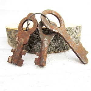 key Vintage Skeleton Key Old Key Key to the Castle antique key farmhouse key Brass Key Rustic home décor French Skeleton Key retro key