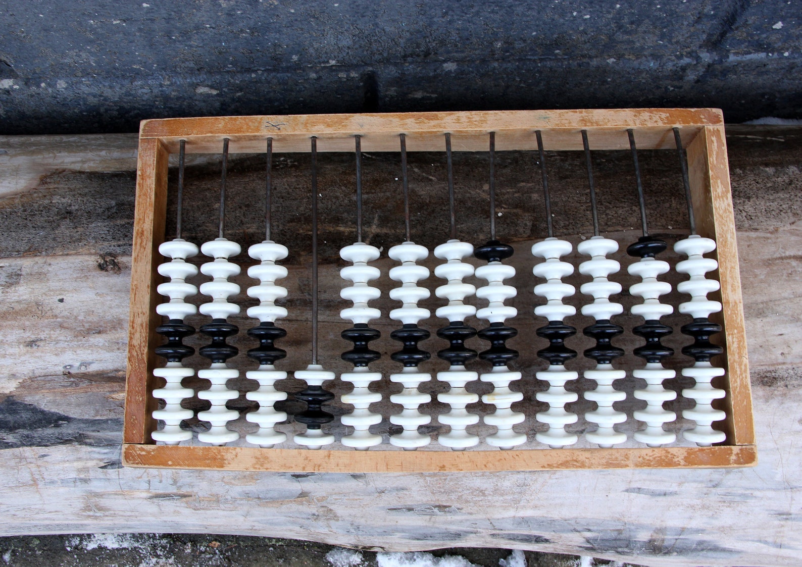 pink wooden abacus