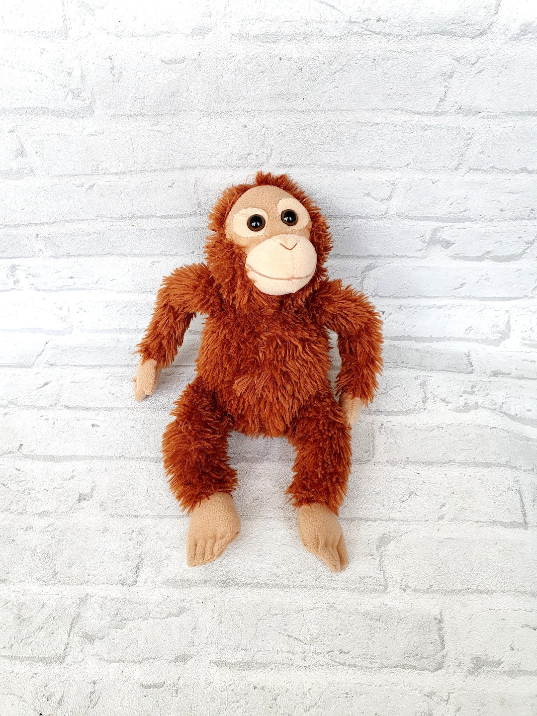Monkey Plush Toys Vintage Monkey Toys 12.6 Collectible Etsy