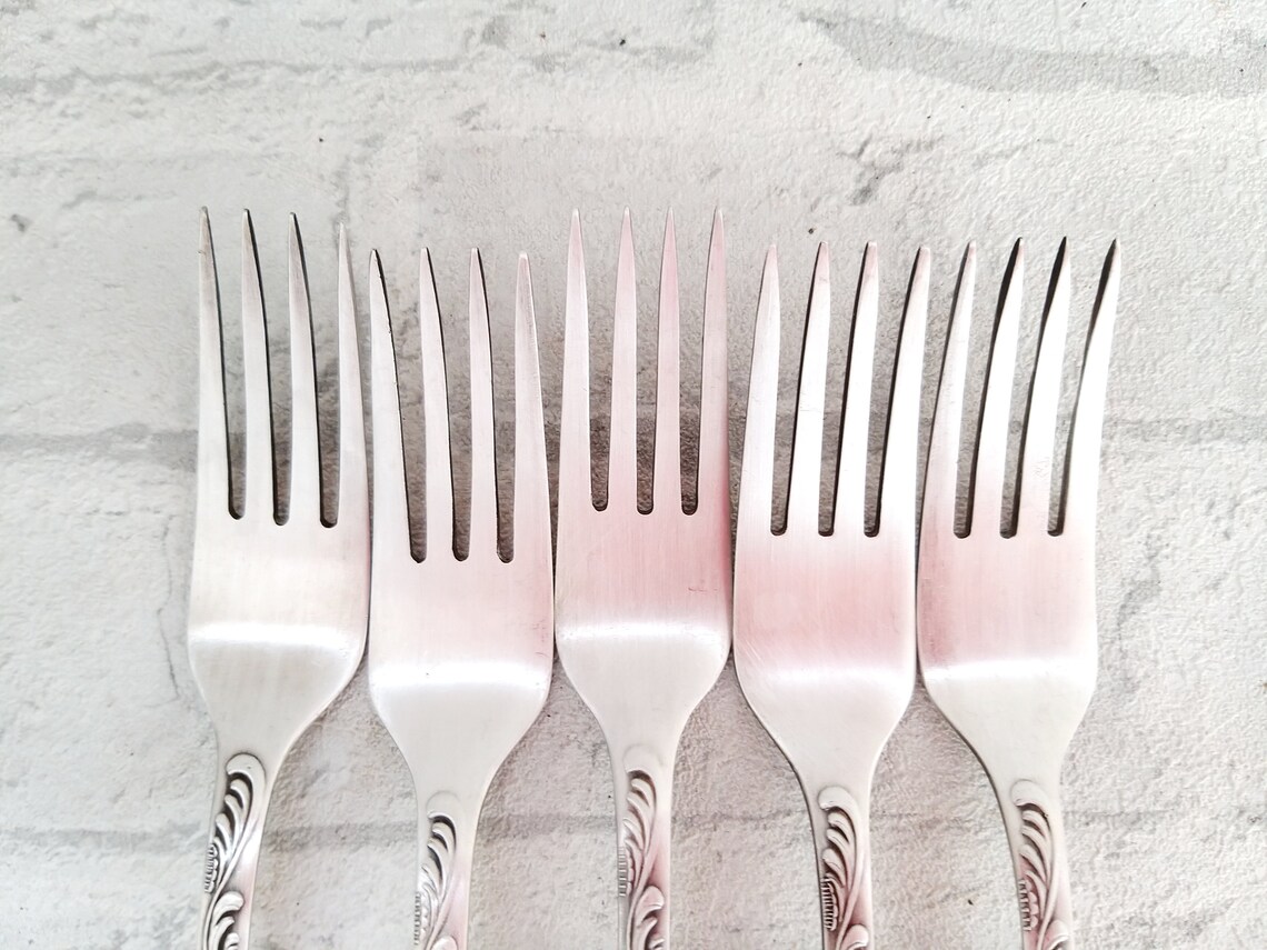 Vintage Serving Forks German Silver Forks Melchior Forks Etsy