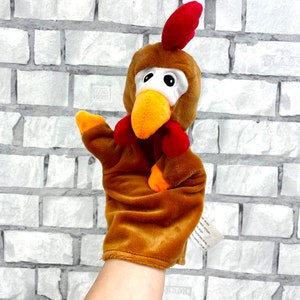 Stuffed rooster Plush toys Vintage chicken toys 12" collectible toy plush Children's Toy Hand puppet  kids Toy  Stuffed bird toy