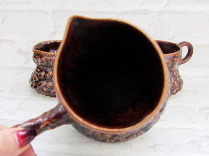 Housewarming gift Ceramic coffee pot Brown set turkish coffee Etsy