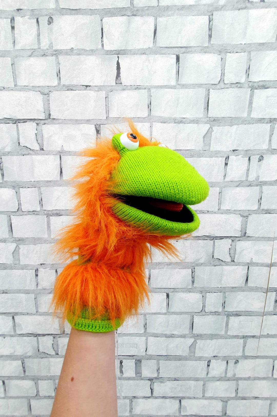 Vintage the Puppet Company Ginger Sockette Knitted Hand Puppet