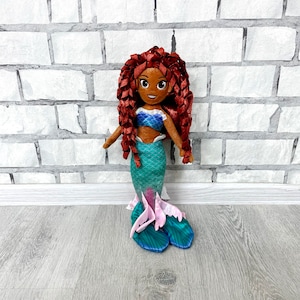 Little Mermaid Ariel Stuffed Princess doll 19&quot;  Plush toys Vintage Stuffed mermaid Plush doll Toy collectible Childrens Toy Stuffed kids Toy