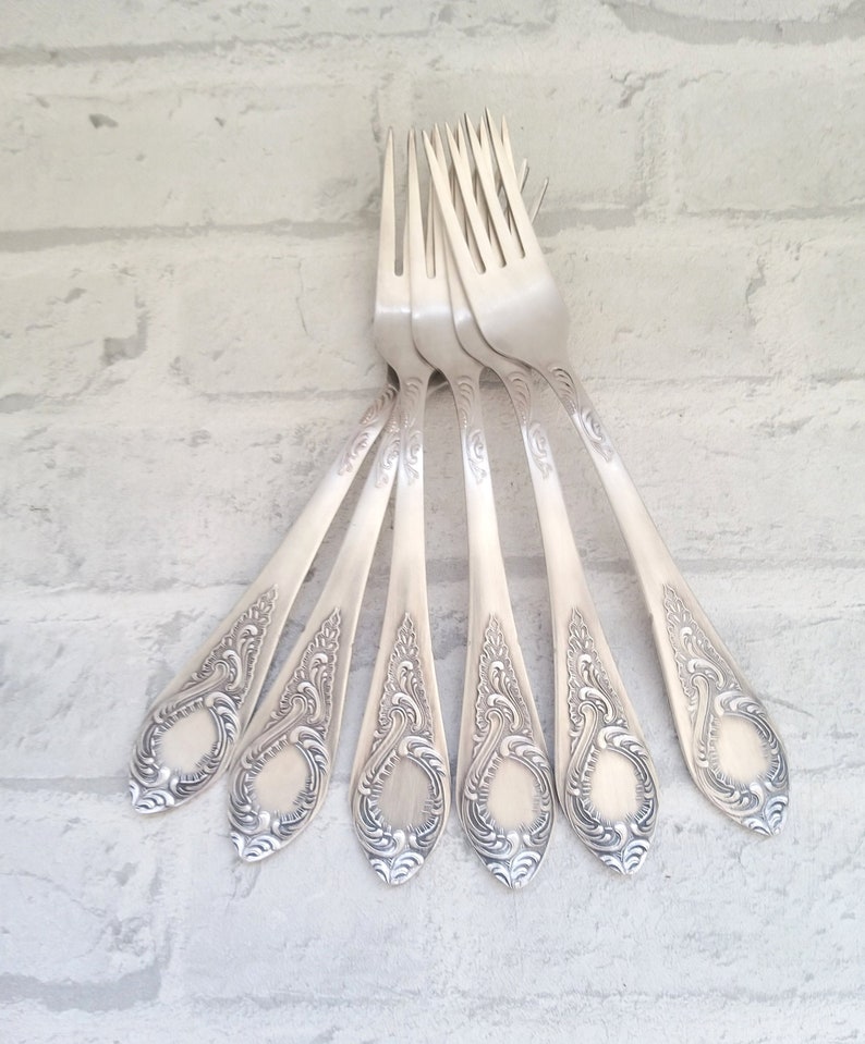 Vintage Serving Forks German silver Forks Melchior Forks Etsy