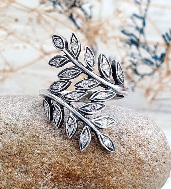 Bague pandora online feuille