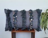 Moroccan handmade Handira cushion, berber cushion, Handira cushion, Vintage pillow, Moroccan vintage pillow Moroccan wedding blanket cushion