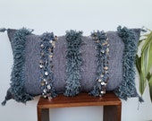 Moroccan handmade Handira cushion, berber cushion, Handira cushion, Vintage pillow, Moroccan vintage pillow Moroccan wedding blanket cushion