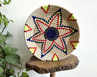 Cestas de mimbre marroquíes, platos de mimbre tradicionales, platos de paja marroquíes, cestas de paja marroquíes, boho deco, decoración del hogar, idea de regalo