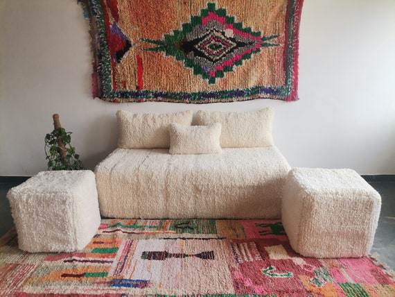 Moroccan Floor couch Floor Seating Unstuffed Complete set Long