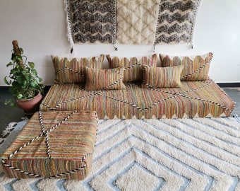 FREE SHIPPING Moroccan Floor Sofa 6 Ft 180x70x15 Cm Unstuffed Long