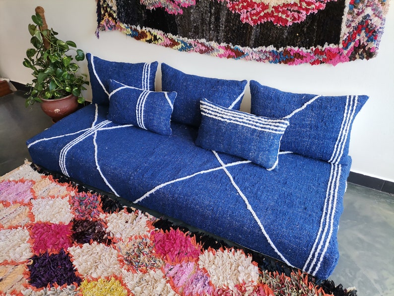 Moroccan Floor Couch 456 & 7 Ft 120/150/180/210 Cm Etsy