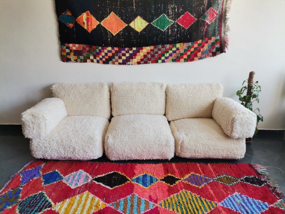 Cuscino da pavimento marocchino per divano a 3 posti Cuscini non