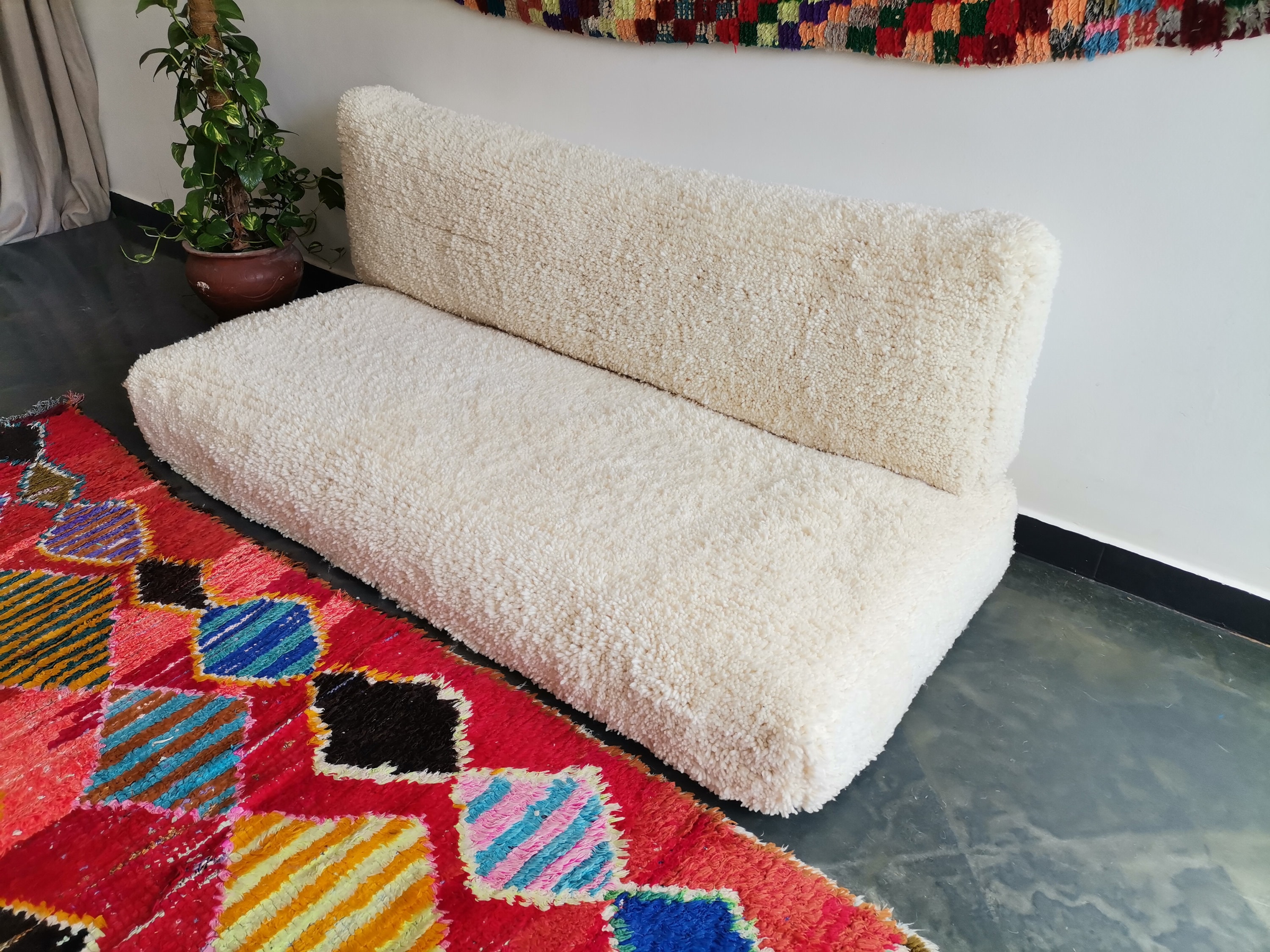 Moroccan Floor Couch 4,5,6 & 7 Ft 120/150/180/210 X70x15 Cm