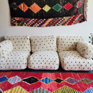 Modular Moroccan Floor Cushion Sofa Cover Set - Unstuffed