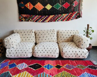 モロッコ ヴィンテージ プフ&クッション セット モロッコ ヴィンテージ