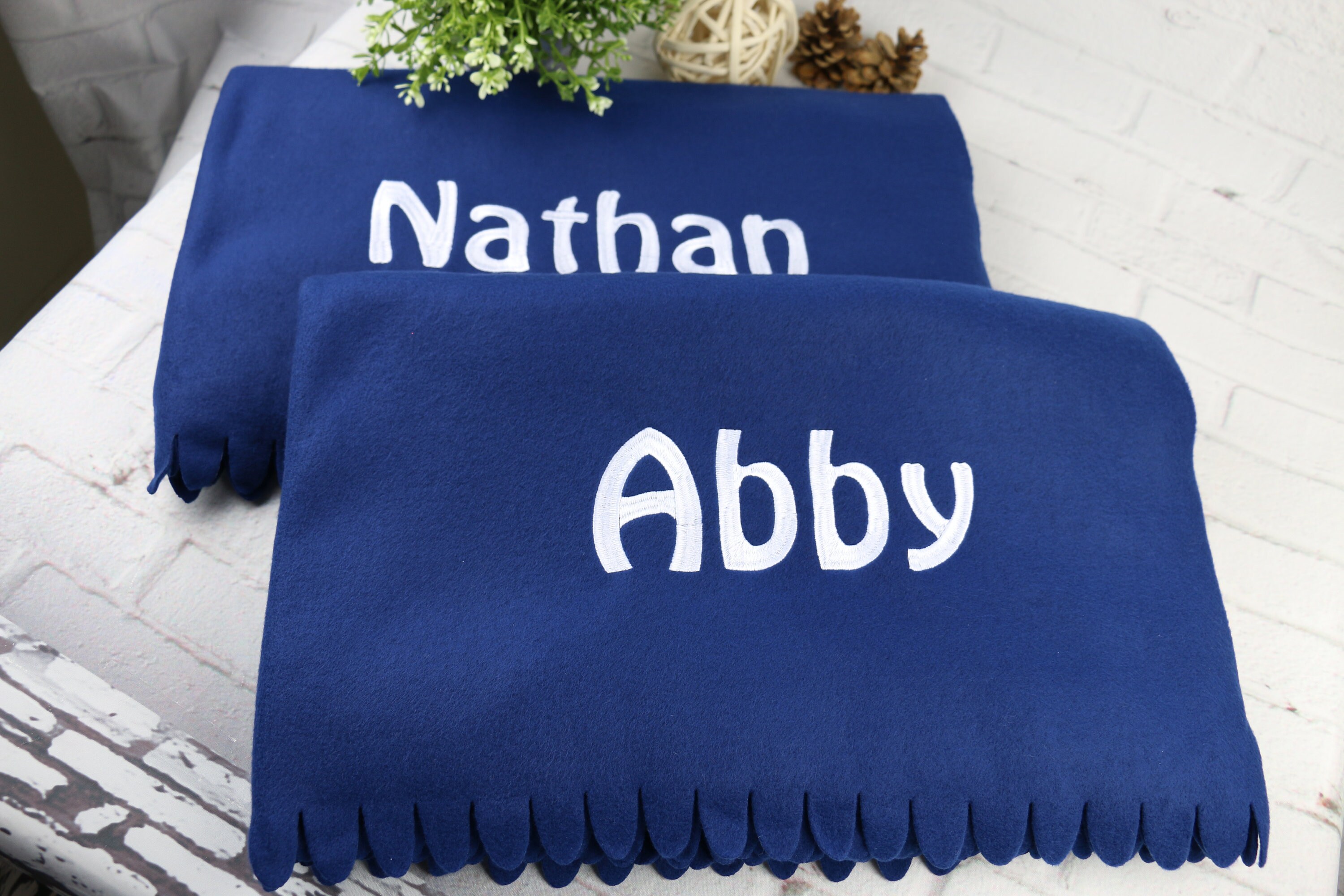 Monogrammed Blanket / Personalized Blanket / Monogrammed Gift Etsy