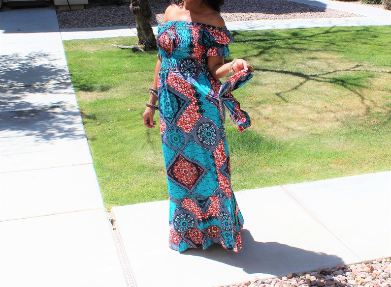 yellow dashiki dress