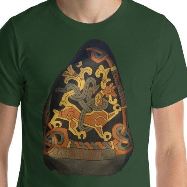 Jelling Stone - Rune Stone - Short-Sleeve Unisex T-Shirt
