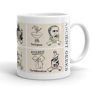 Ancient Geeks Mug - Archimedes, Aristotle, Euclid etc